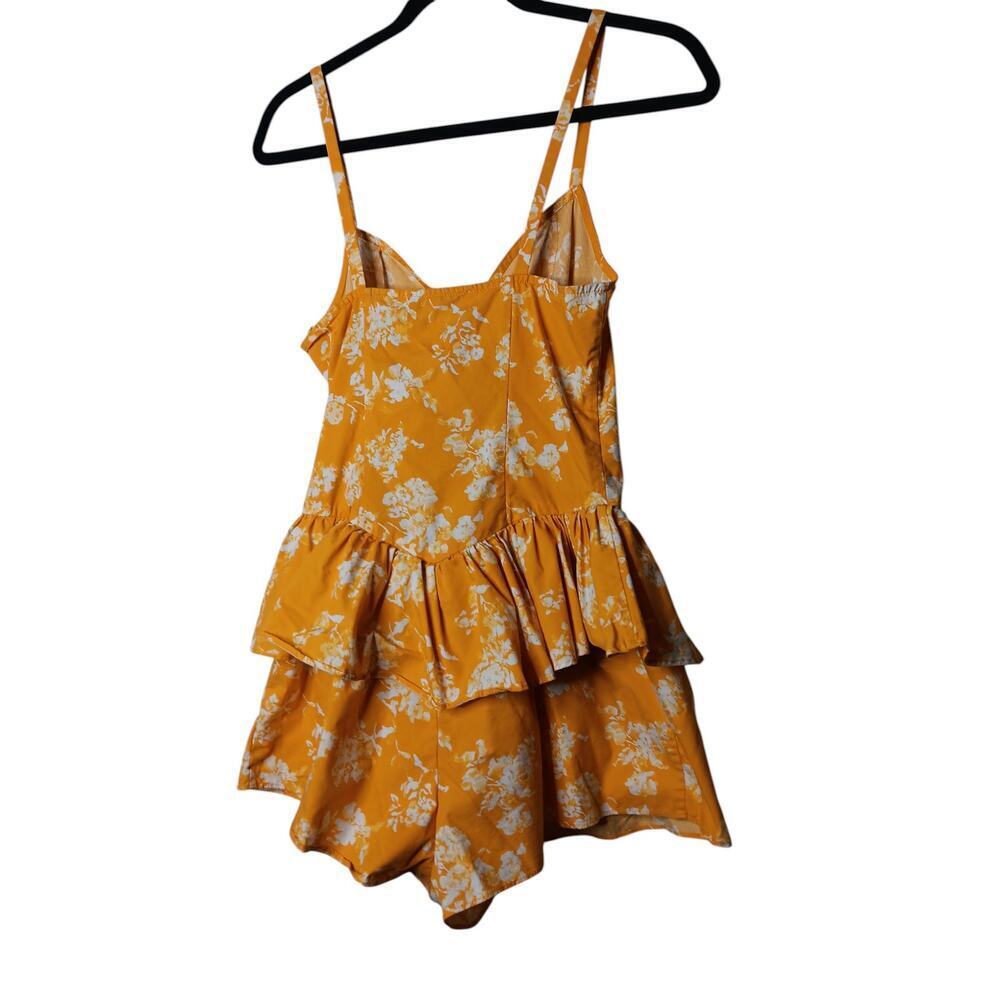 CAROLINE CONSTAS Orange floral cotton Arlette Romper SZ S - Picture 11 of 13